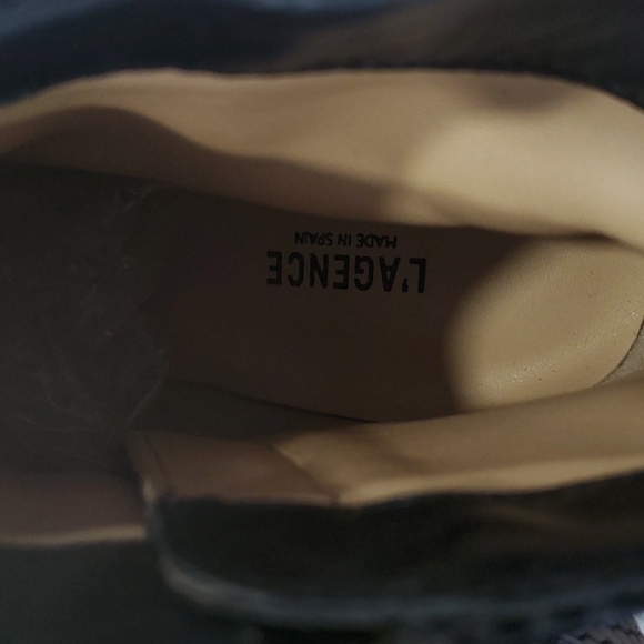 L'AGENCE black  ankle bootie boots size 7.5 - Picture 7 of 17